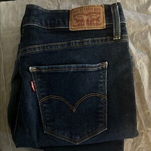 Levi's Women's High Rise Dark Blue Jeans